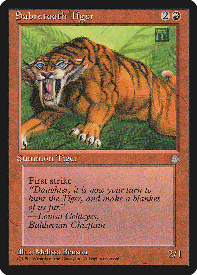剣歯虎／Sabretooth Tiger - MTGフレーバーテキストwiki | Magic